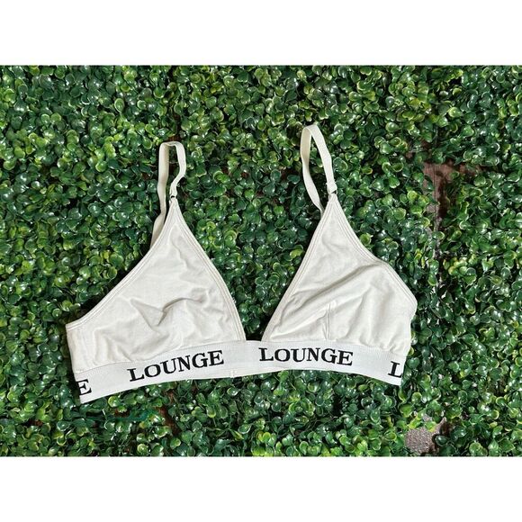 Lounge The Label Women's White and Black Bra Size Medium - Picture 3 of 4